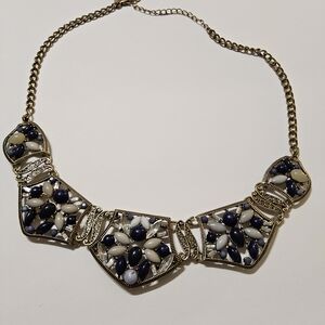 Elegant Gold and Black Necklace